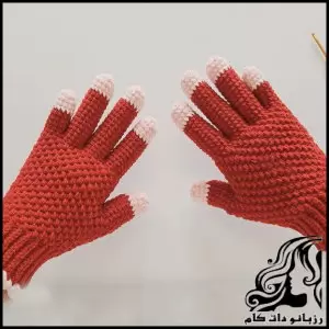 آموزش قدم به قدم بافت دستکش قلاببافی - crochet20Beautiful20gloves20tutorial 01