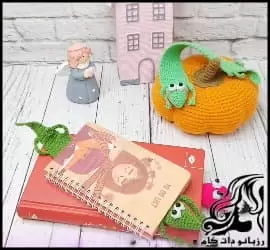 آموزش بافت بوک مارک به شکل مارمولک - crochet20Bookmark20in20the20shape20of20a20lizard20tutorial 01