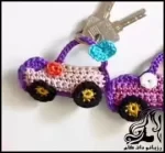 بافتنی و آموزش بافت جاکلیدی طرح ماشین - crochet20Car20design20keychain20tutorial 01