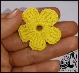 بافتنی و آموزش بافت گل تزئینی - crochet20Decorative20flower20tutorial 01