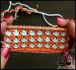 بافتنی و آموزش متنی بافت مدل دو رنگ دومیل - crochet20Dumil20two20color20model20tutorial 01