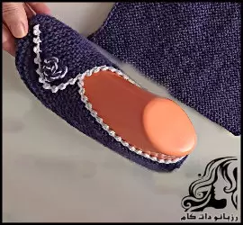 آموزش رایگان بافت پاپوش زنانه آسان - crochet20Easy20womens20slippers20tutorial 01