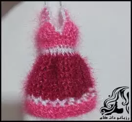 آموزش رایگان بافت اسکاج با طرح لباس - crochet20Escutcheon20with20dress20design20tutorial 01