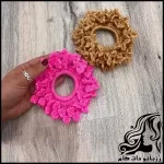 آموزش بافت کش مو به شکل شکوفه، گام‌به‌گام و ساده - crochet20Flower20shaped20hair20tie20tutorial 01