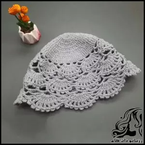 آموزش بافت کلاه صدفی دخترانه راهی ساده برای کسب درآمد در خانه - crochet20Girls20shell20hat20tutorial 01