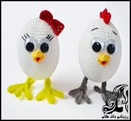 آموزش بافت تخم مرغ های دکوری سفره هفت سین - crochet20Haft20Sin20table20decoration20eggs20tutorial 04