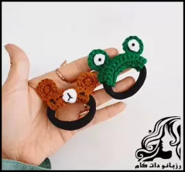 آموزش رایگان بافت کش مو گوگولی - crochet20Hair20tie20tutorial 02