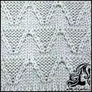 آموزش گامبهگام و رایگان بافت پترن نیم لوزی - crochet20Half20diamond20pattern20tutorial 01