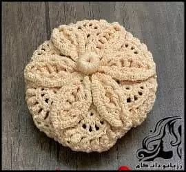 آموزش رایگان بافت کلاه با طرح گل - crochet20Hat20with20flower20design20tutorial 01