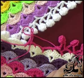 بافتنی و آموزش بافت حاشیه مدل فندقی - crochet20Hazelnut20model20border20tutorial 01