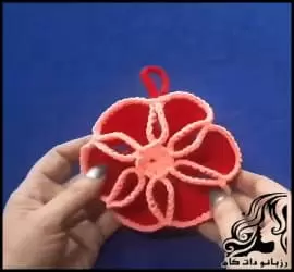 آموزش رایگان بافت دستگیره آشپزخانه به شکل گل - crochet20Kitchen20handle20in20the20shape20of20a20flower20tutorial 01