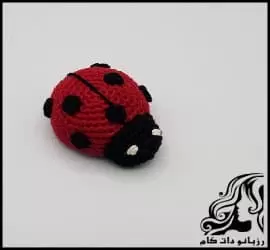 چگونه یک مگنت کفشدوزک زیبا با قلاببافی ببافیم؟ - crochet20Ladybug20magnet20tutorial 01