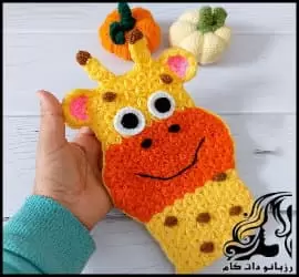 آموزش رایگان بافت لیف زرافه به همراه فیلم - crochet20Leaf20Giraffe20tutorial 01