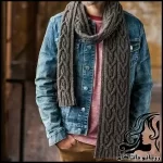 آموزش قدم به قدم بافت شال مردانه با پیچ ترکیبی - crochet20Mens20shawl20with20a20combination20screw20tutorial 03