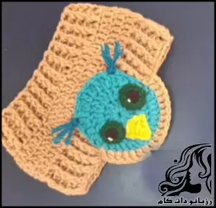 آموزش بافت روگوشی جغد، گامبهگام و ساده - crochet20Owl20earmuff20tutorial 01