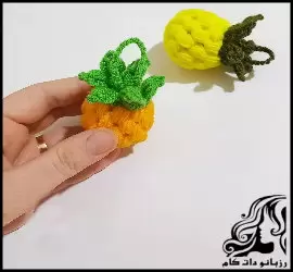 کسب در آمد در خانه با بافت سرکلیدی آناناس - crochet20Pineapple20key20head20tutorial 01
