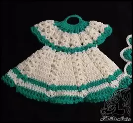 آموزش رایگان بافت دستگیره قابلمه و تزئینی مدل عروسکی - crochet20Pot20handle20and20decorative20doll20model20tutorial 02