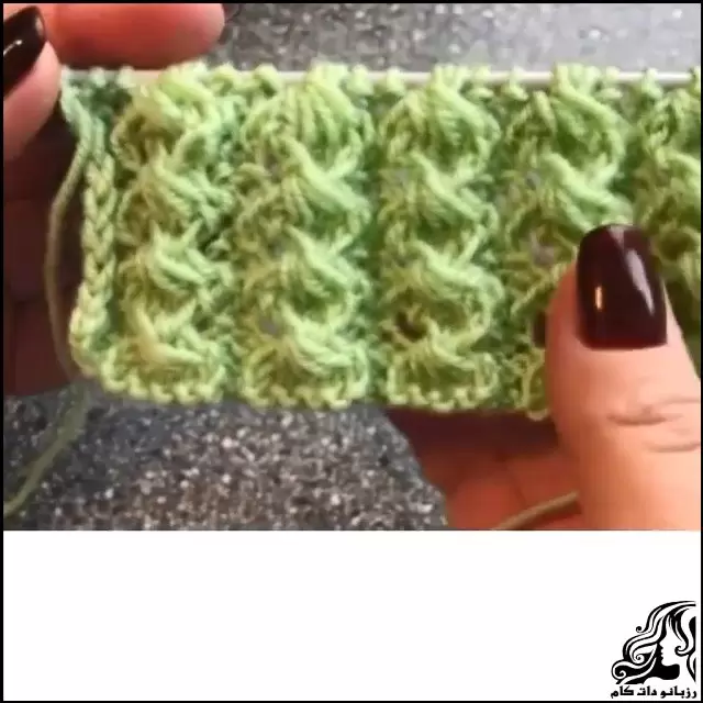 آموزش بافت مدل بافت پیچ صدفی به همراه فیلم