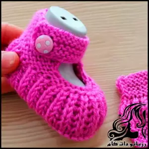 آموزش رایگان بافت پاپوش نوزادی ساده و سریع - crochet20Simple20and20quick20baby20booties20tutorial 01