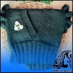 آموزش بافت وست دخترانه شیک و مدرن با قلاب‌بافی و بافتنی - crochet20Stylish20and20modern20girls20vest20tutorial 01