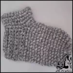 آموزش بافت پاپوش مخملی شیک و گرم - crochet20Stylish20and20warm20velvet20slippers20tutorial 01