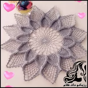 آموزش رایگان بافت رومیزی طرح خورشید با قلاببافی - crochet20Sun20design20desktop20tutorial 04