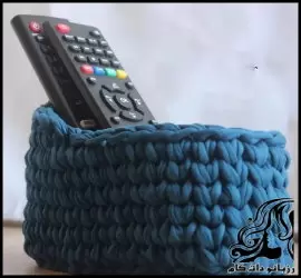 آموزش گام به گام بافت سبد تریکو جاکنترلی برای کسب درآمد در خانه - crochet20Trico20control20basket20tutorial