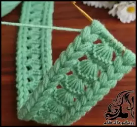 بافتنی و آموزش بافت مدل بافت تونسی - crochet20Tunisian20texture20model20tutorial 01