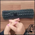 آموزش بافت هدبند گیس بافت زنانه ساده و شیک - crochet20Womens20braided20wig20headband20tutorial 01