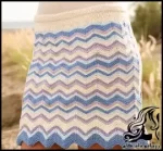 آموزش بافت دامن زنانه زیگزال یا جناقی - crochet20Womens20zigzag20skirt20tutorial 02