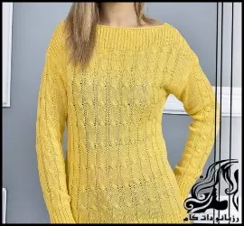 آموزش رایگان بافت یقه قایقی به همراه فیلم - crochet20boat20neck20tutorial 01