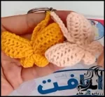 آموزش رایگان بافت جاکلیدی پروانه ای به همراه فیلم - crochet20butterfly20keychain20tutorial 01
