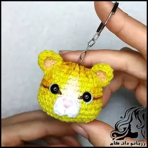 آموزش گام به گام بافت جاکلیدی گربه به روش ساده و سریع - crochet20cat20keychain20tutorial 01