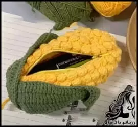 آموزش رایگان بافت جامدادی ذرت به همراه فیلم - crochet20corn20starch20tutorial 01