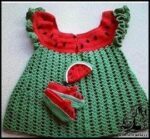 آموزش بافت سارافون قلاب بافی دخترانه مخصوص شب یلدا - crocheted20Saraphone20for20girls 03