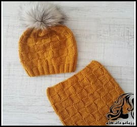 بافتنی و آموزش بافت ست شال و کلاه ساده و جذاب - diy20crochet20Shawl20and20hat20set 01