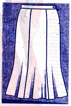 آموزش دوخت دامن ترك موج دار آموزش دوخت دامن ترك موج دار