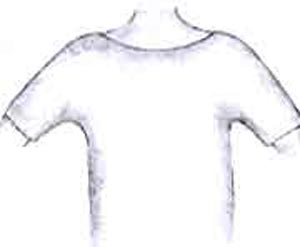 آموزش دوخت بلوز يقه قايقي، آستين كيمونو سه ربع 