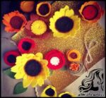 آموزش ساخت گل آفتابگردان نمدی - felt20flowers20SUNFLOWER 08