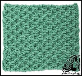 آموزش کامل بافت لانه زنبوری با دو میل - honeycomb20texture 05