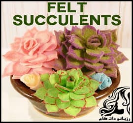 آموزش گل سازی و ساخت گل شاداب نمدی در 9 مرحله - how20to20make20felt20succulent20flowers 11