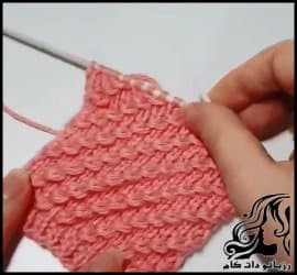 بافتنی و آموزش بافت پترن زیبای دومیل - knitte20Beautiful20pattern20of20Domil20tutorial 01