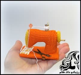 بافتنی و آموزش بافت چرخ خیاطی دکوری - knitte20Decorative20sewing20machine20tutorial