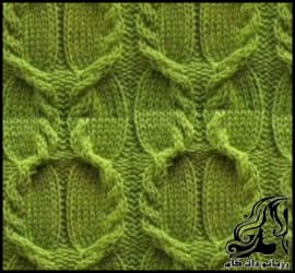 بافتنی و آموزش بافت پترن دومیل برگ و پیچ - knitte20Pattern20of20double20leaf20and20screw20tutorial 02