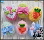 بافتنی و آموزش بافت تخم مرغ هفت سین - knitted20Haftsin20eggs20tutorial 03