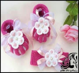 بافتنی و آموزش بافت پاپوش نوزادی شیک و دوست داشتنی - knitted20Lovely20baby20booties20tutorial 02