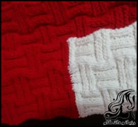 بافتنی و آموزش بافت شال مردانه شیک و زیبا - knitted20Mens20shawl20tutorial 01