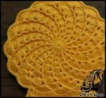 بافتنی و آموزش نوشتاری و تصویری بافت لیف چرخشی - knitted20Rotary20bath20leaf20tutorial 10