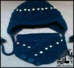 بافتنی و آموزش بافت شال و کلاه با پیچ جغدی - knitted20Shawl20hat20owl20screw20tutorial 01