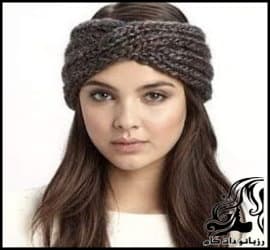 بافتنی و آموزش بافت هدبند زنانه ساده و شیک - knitted20Simple20womens20headband20tutorial 01
